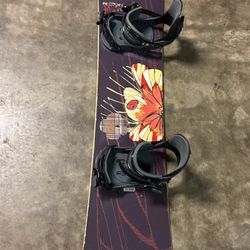 Snowboard With Bindings 158 Cm