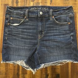 American Eagle High Waisted Denim Short Short 