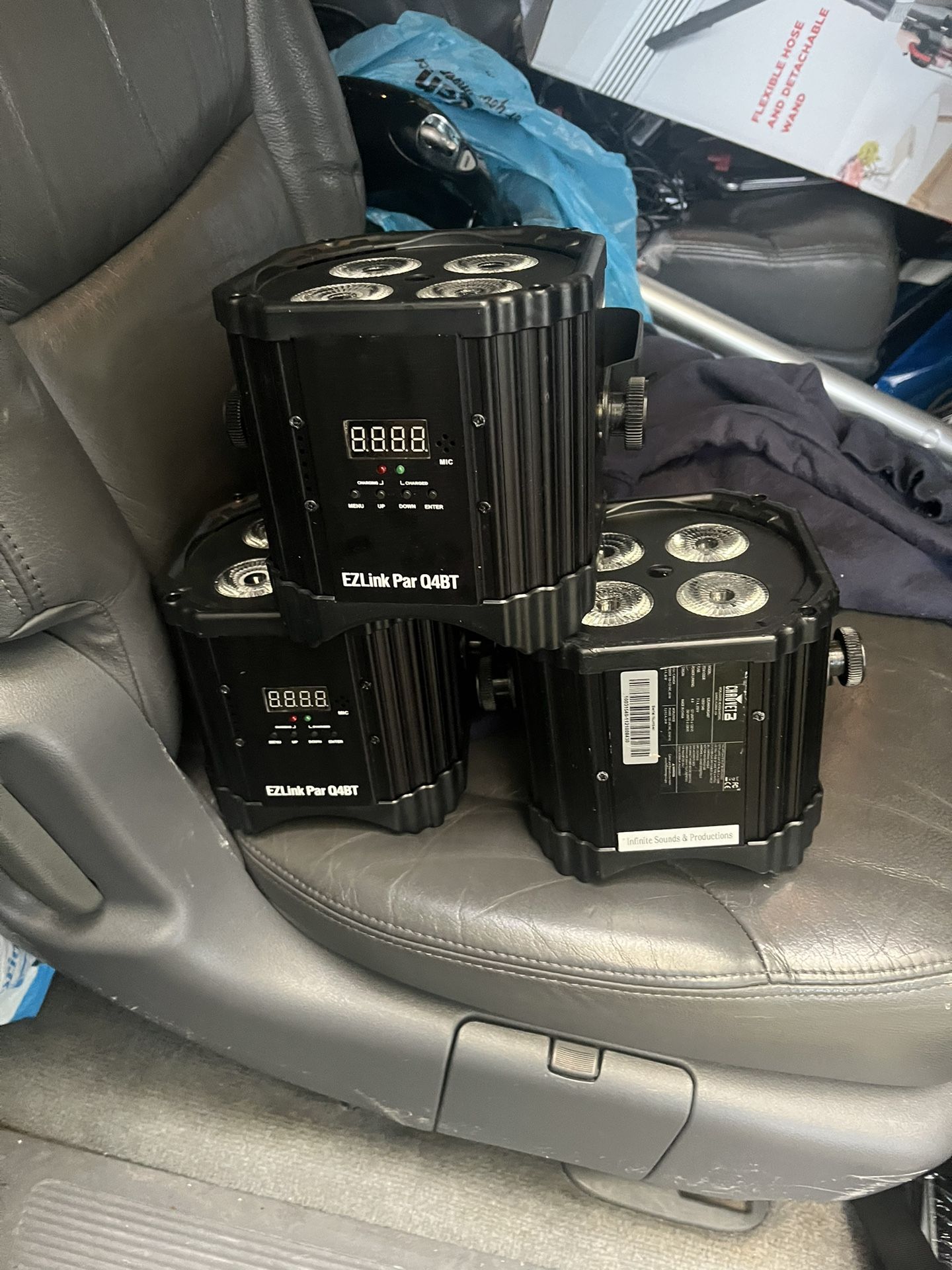 (8) Chauvet DJ EZ Q4 Uplights