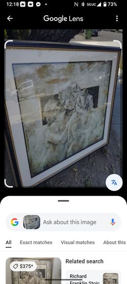 Big art picture frame .$150 cash