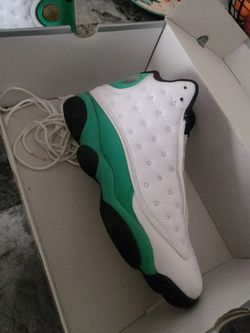 Air Jordan 13 White Green Black Sneaker