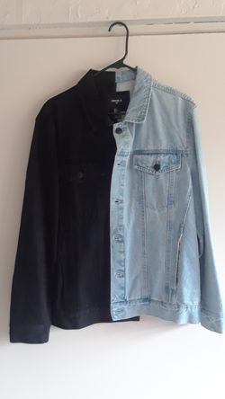 Denim jacket split