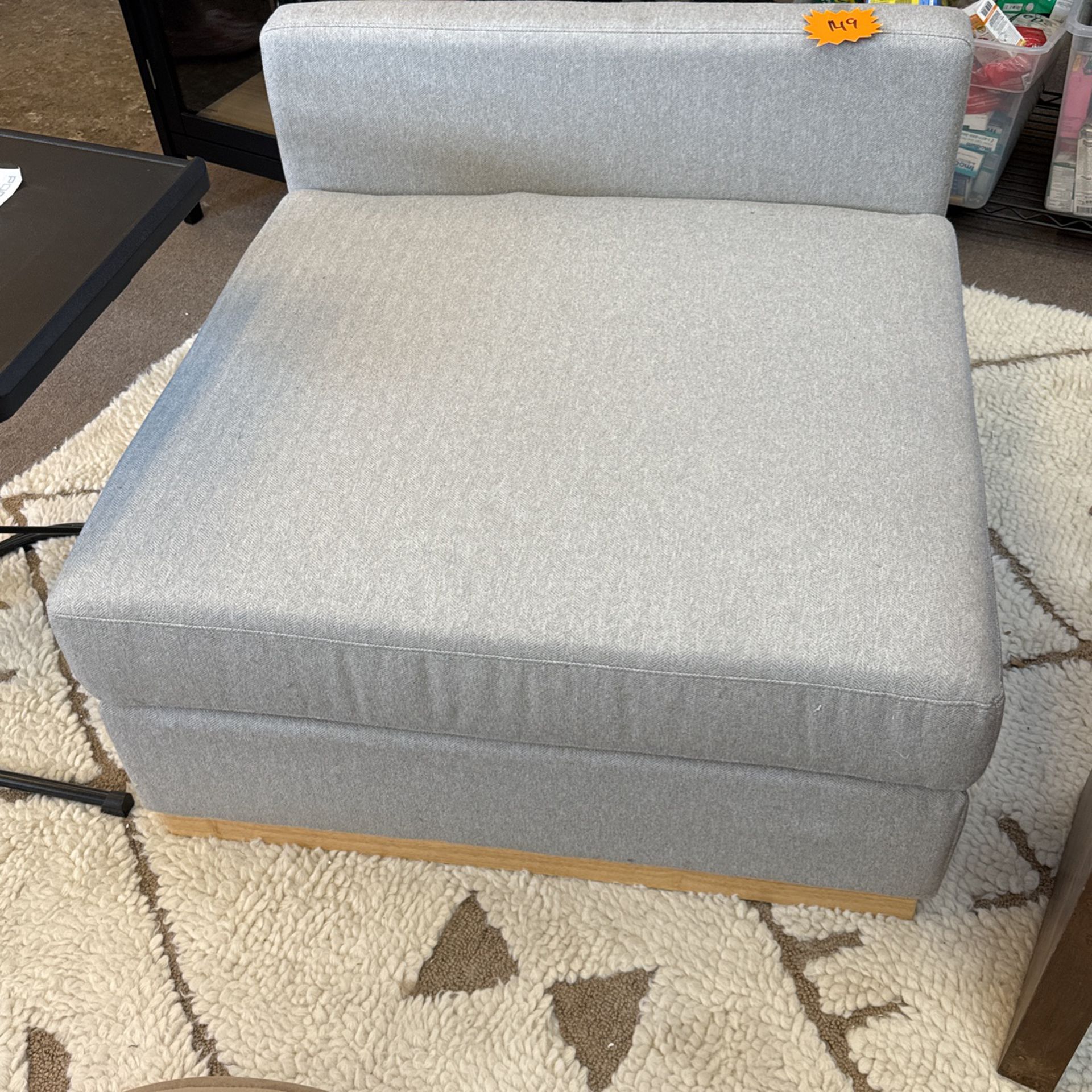 New Accent Chair Light Grey 
