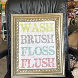 18”X15” Bathroom Decor Frame