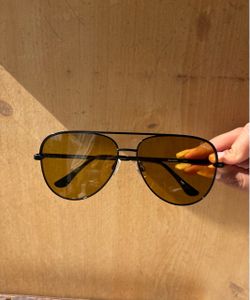 Quay Australia x Desi Perkins "Sahara" aviator sunglasses