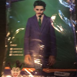 Boys Halloween Costume The Joker Suit Size 12-14