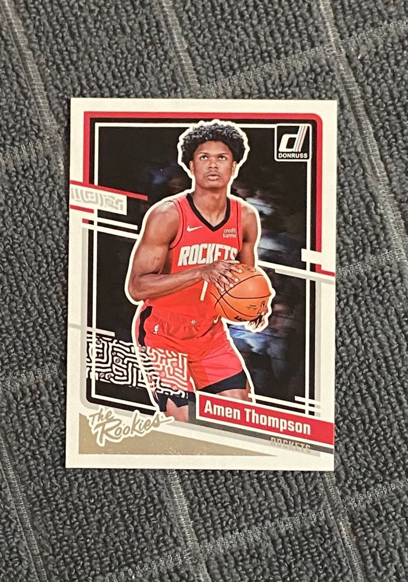 Houston Rockets Amen Thompson Rookie Card