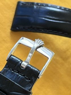 Rolex Watch Original Buckle With Leather Strap Great Condition