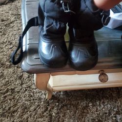 Smow boots Size 2 and Snowsuit 5T both for $25