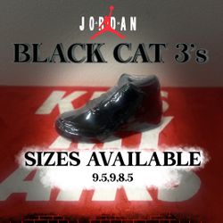 Jordan 3 Black Cats 