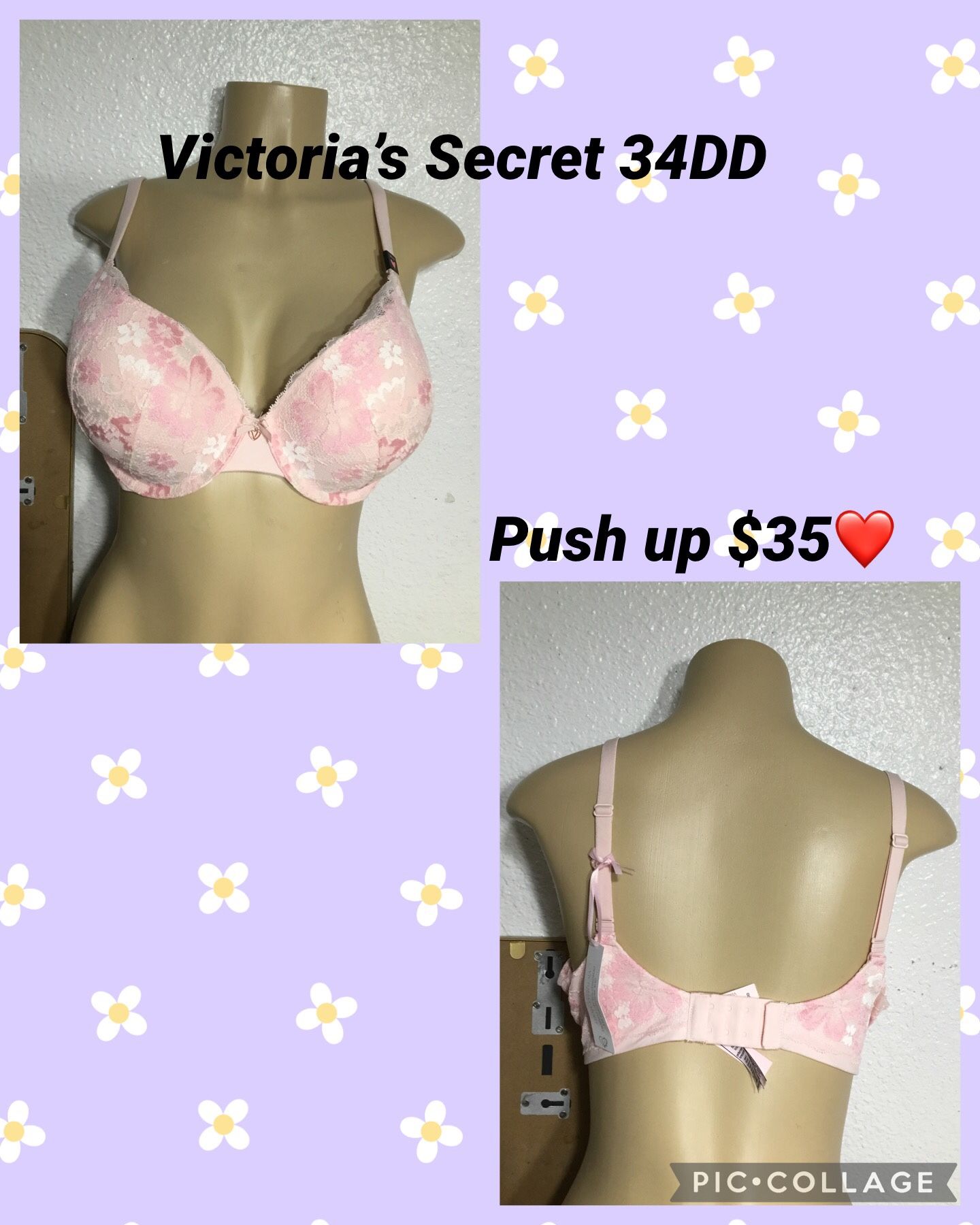 New Bra Victoria Secret Size 34dd Push Up firm Price No Deliver No
