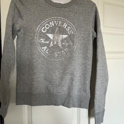 It’s Very Cute CONVER Sweater In Size XS It’s For Girls age 12/14 The Color Is Light Gray Never Been Worn 