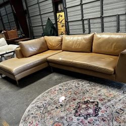 Top Grain Leather Sectional 