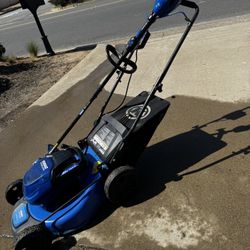 Kobalt 40V Max Brushless Mower & Trimmer Bundle + Battery