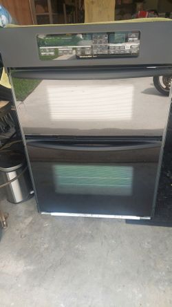 Kitchen Aid Electric Wall Oven and Microwave Combo in "BLACK" with Stove Top