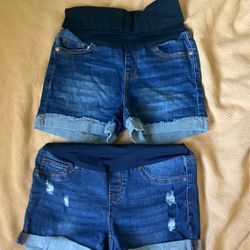 MATERNITY Jean Shorts For Summer