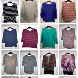 Ladies 3/4 Length Sleeve Medium Tops