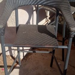 Woodard Whitecraft Barlow Wicker Outdoor Patio Bar Stool Wicker Chair