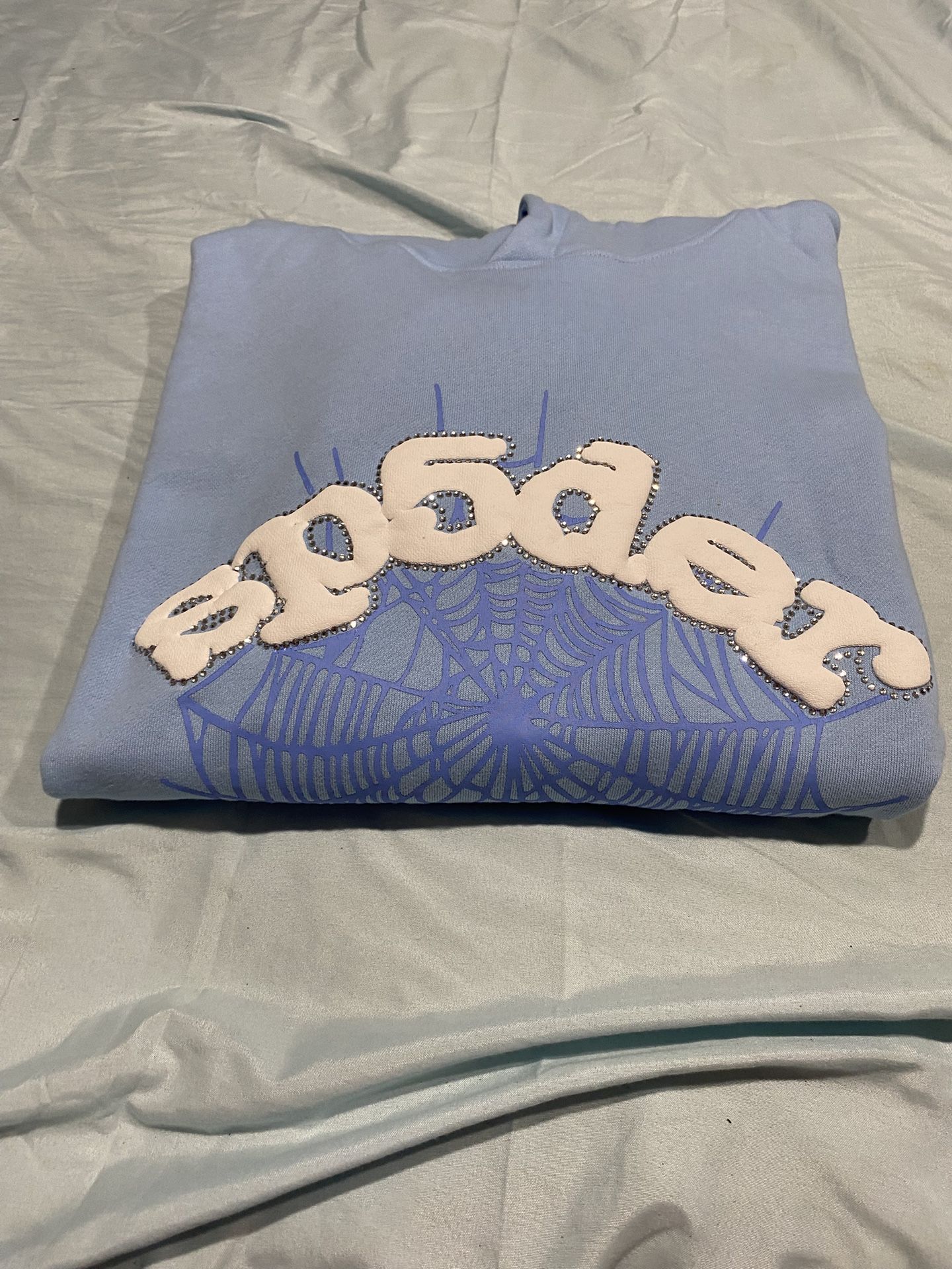 Baby Blue Spider Hoodie XL