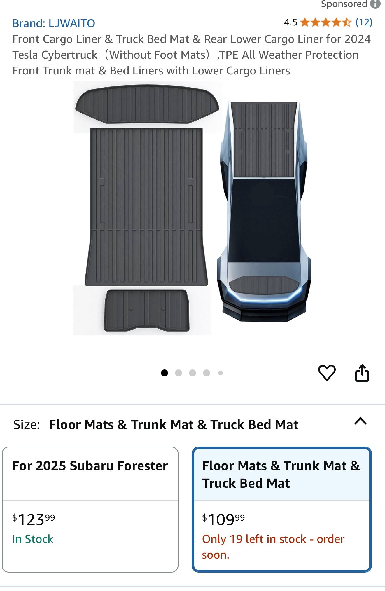 Cyber Truck Mats