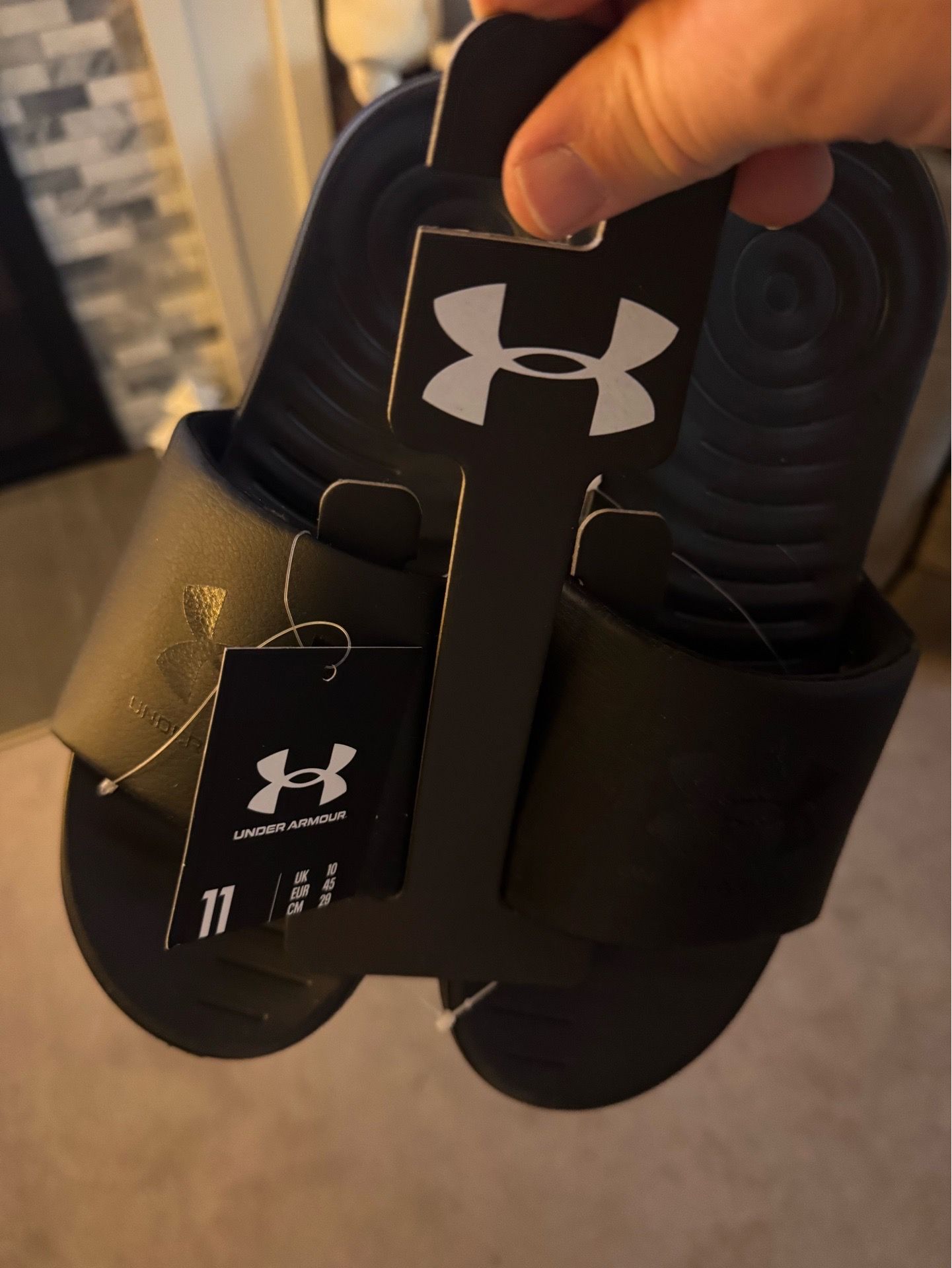 Men’s under armour slides size 11