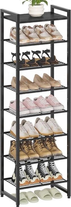 Narrow Shoe Rack 8-Tier