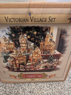 Victorian Village Grandeur In Noel