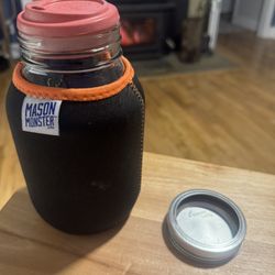 Mason Jar Monster Eco Inflator With Cup Lid