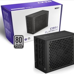 NZXT C1500 Platinum ATX 3.1 | Fully Modular Low-Noise PC Gaming Power Supply | 1500 Watts | 80 Plus Platinum| Dual 12V-2x6 Connectors | Zero Fan Mode 