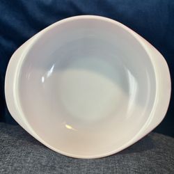 Vintage PYREX Flamingo Pink 2QT Nesting Mixing Bowl #024 Casserole Dish 10" NICE