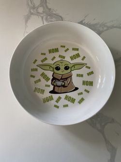 Star Wars The Mandalorian Grogu Ceramic Dinner Bowl