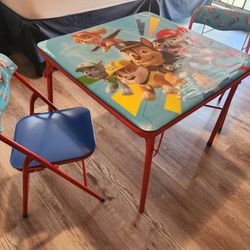 Paw Patrol Toddler Table And 2 Chairs