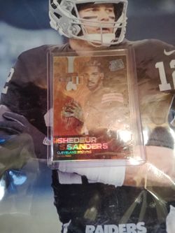 Shedeur Sanders sticker browns RR custom