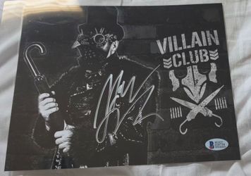 Marty Scurll "Villian Club" Autograph