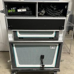 Tone King Galaxy Amp Head Cabinet Custom Tour Case & Iron Man II Attenuator 100w
