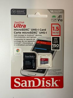 Authentic SanDisk Ultra 1.5 TB microSD Card