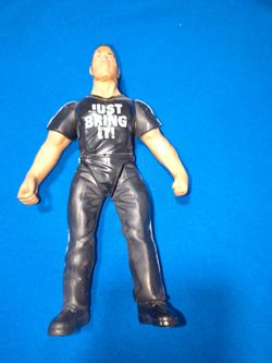Jakks Pacific Titan Tron Live 2000 The Rock Talking Figure WWF/WWE TESTED WORKS