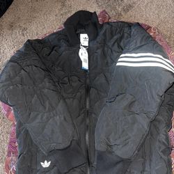 Adidas Bomber Jacket Size M Fit Like A Large 