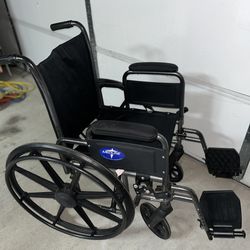 Medline Wheelchair With Removable Foot Paddles