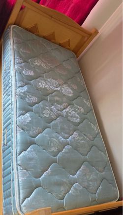 Twin bed frame with mattress