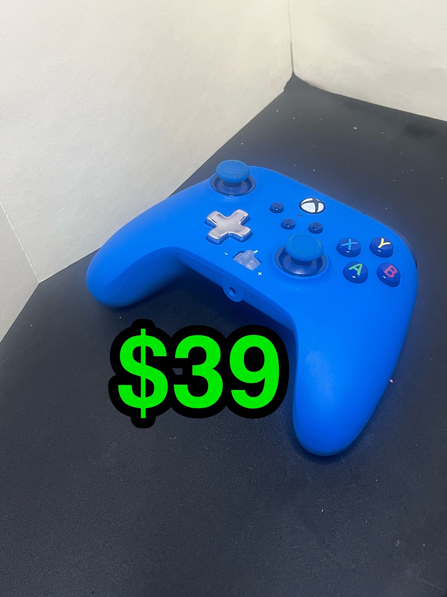 🎮 Blue Xbox One / Series X|S Compatible WIRED Controller – USB-C – Excellent Condition 🎮  . . . . . . . . . . . . . . . . . . . . . . . . . . . . . 