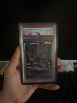 Pokemon TCG Sv: Black Bolt Zekrom ex 172/086 Black White Rare Holo PSA 10