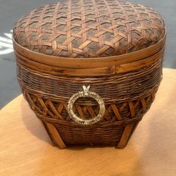 Woven Bamboo Basket 