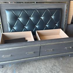 Bed + Dresser + Mirror