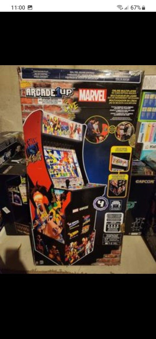 X-Men vs. Street Fighter Arcade1up Arcade Cabinet. Brand New Sealed in box