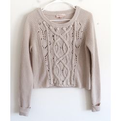 Philosophy Cream Sweater - Size Small