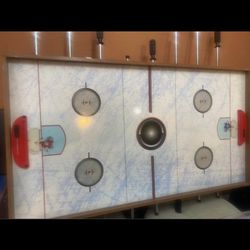 3-in-1 Adult Size Foosball, Pool Table, Slide Hockey Table, Combo Table Set w/Billiard, Soccer & Hockey for Arcade, Party, Family Night, Game Room