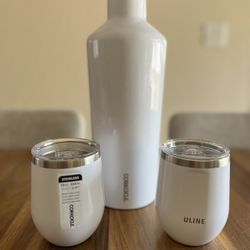 Corkcicle Canteen and Stemless Tumbler