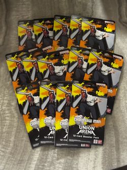 Union Arena Chainsaw Man sleeved Booster Packs