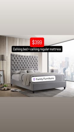 California king bed + mattress new